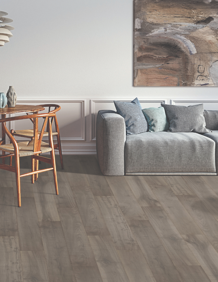 wood look laminate flooring in kitchen