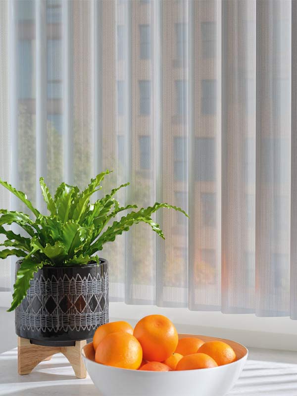 Somner Custom Vertical Blinds Closeup